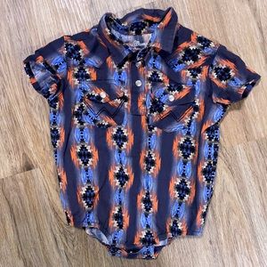 Vintage Wrangler Retro Infant onesie 18 months with pearl snaps